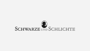 Schwarze und Schlichte - Logo Referenz